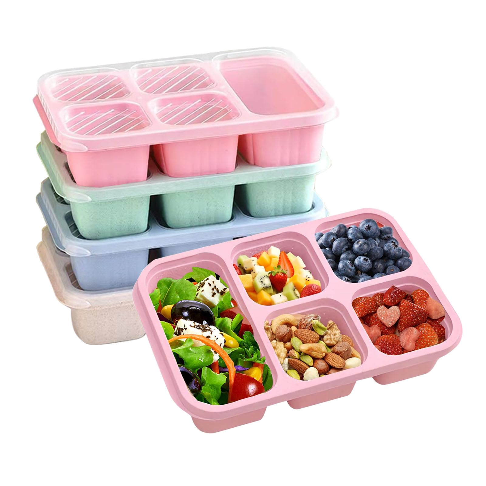 Snack Container Travel - 1PC, bento lunch box, suitable for