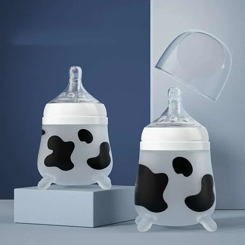 Baby Food Glass Containers - Baby Silicone Feeding Bottle Imitating Breast