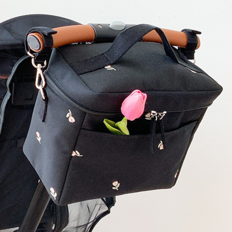 Baby Food Stuff - Bear Embroidery Baby Stroller Bag for