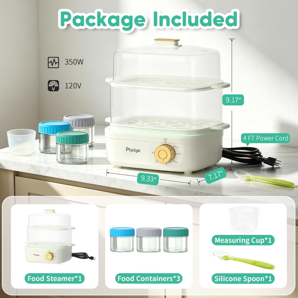 2-Tier Electric Food Steamer,  - Veggie Baby Food incelemesi ve fiyatı