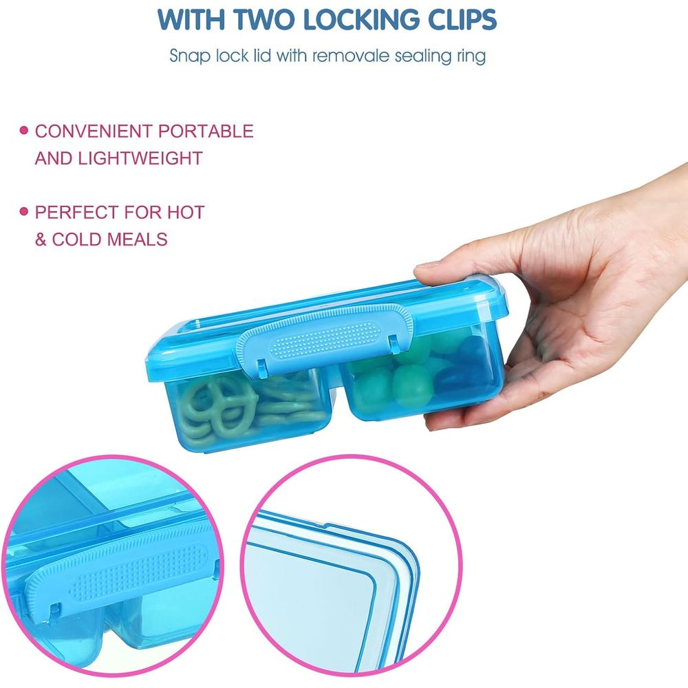 4 Pack 2 Compartment BPA Free  - Snack Container Travel incelemesi ve fiyatı