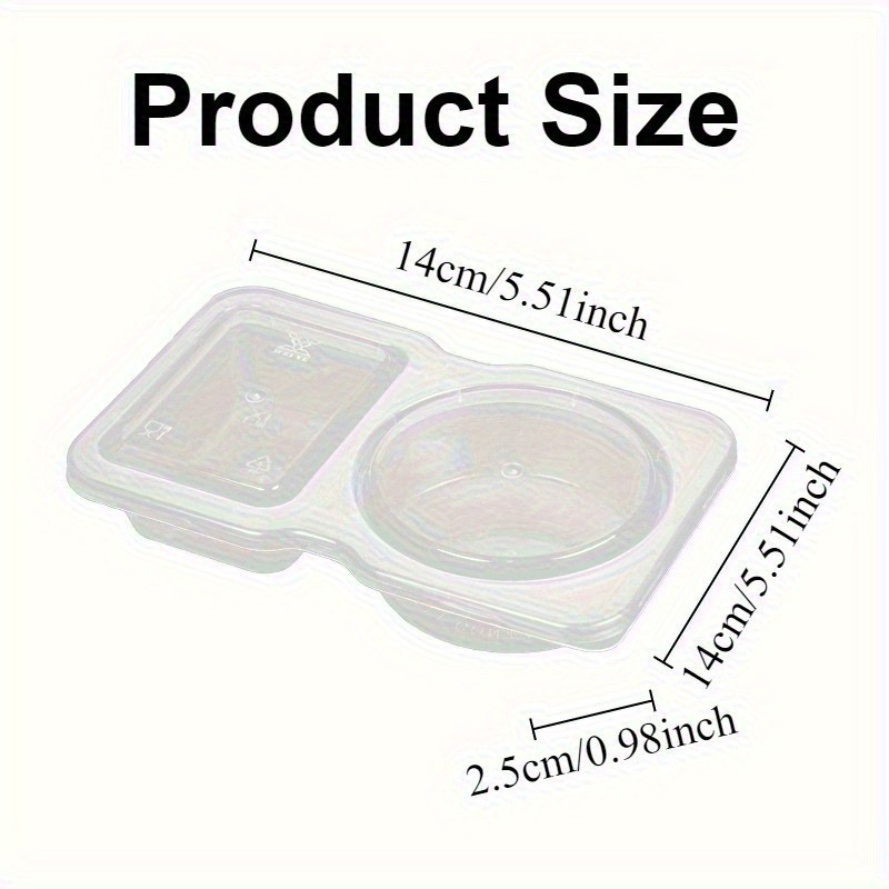 5/10/20PCS Double Compartment  - Snack Container Travel incelemesi ve fiyatı