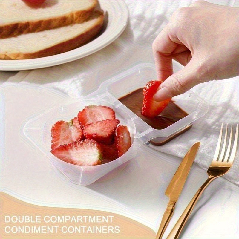 5/10/20PCS Double Compartment  - Snack Container Travel incelemesi ve fiyatı