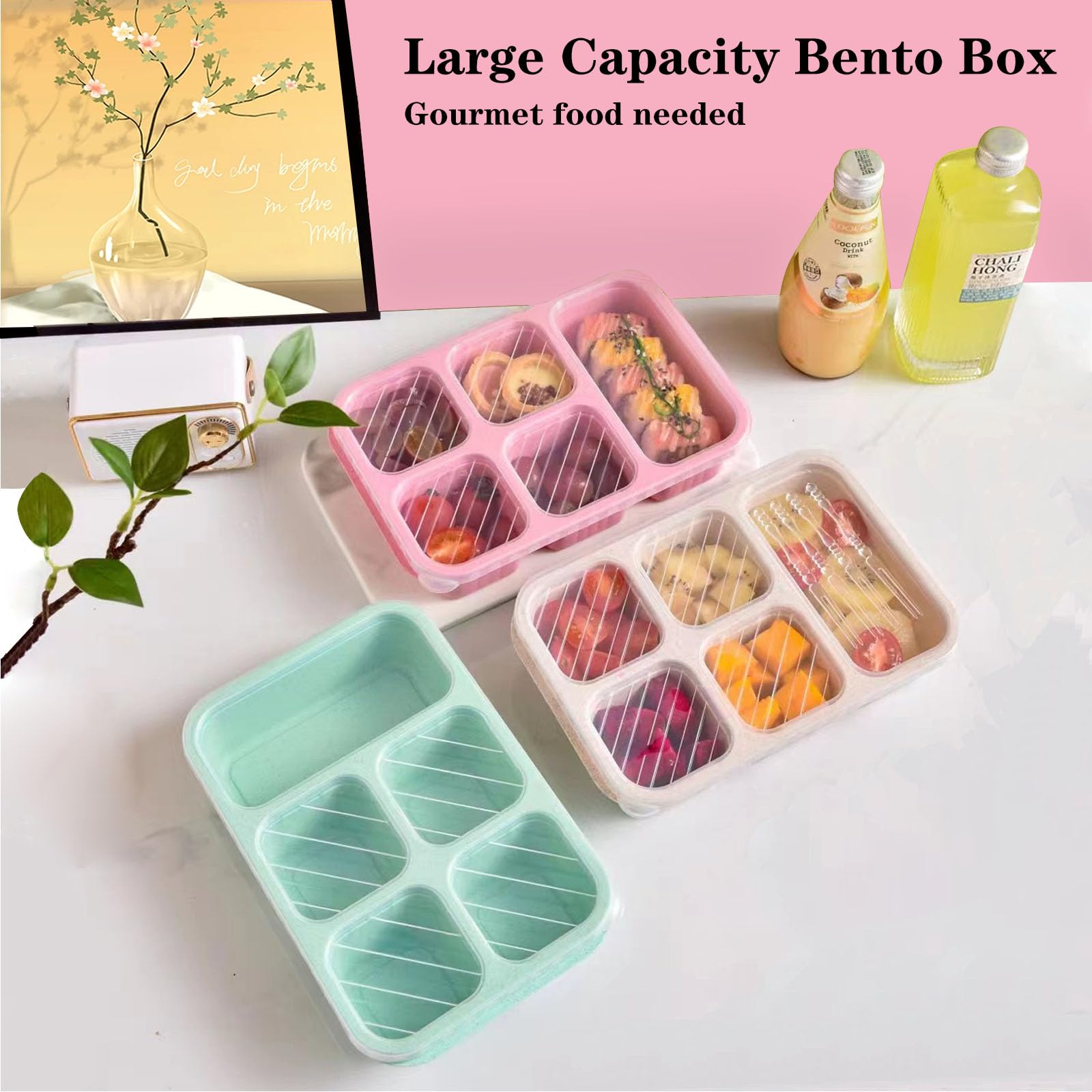 1PC, bento lunch box, suitable - Snack Container Travel incelemesi ve fiyatı