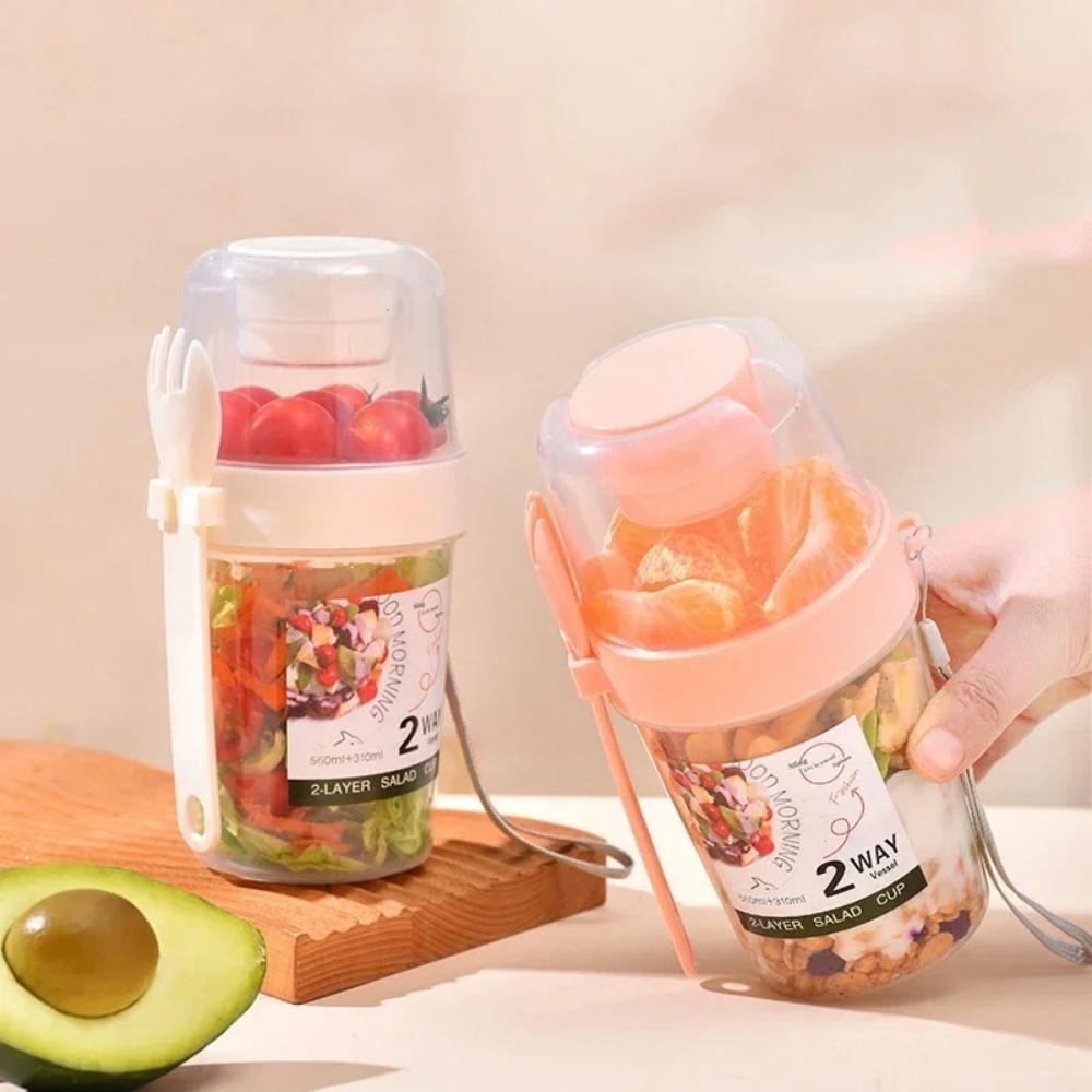 Portable Salad Cup Breakfast C - Snack Container Travel incelemesi ve fiyatı