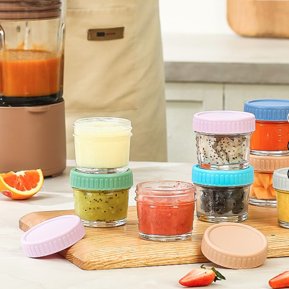 6pcs Multipurpose Glass Baby F - Baby Food Glass Containers incelemesi ve fiyatı