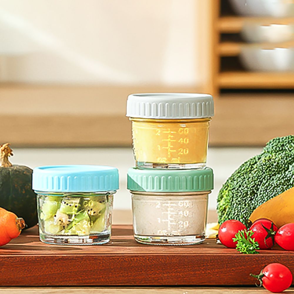 6pcs Multipurpose Glass Baby F - Baby Food Glass Containers incelemesi ve fiyatı