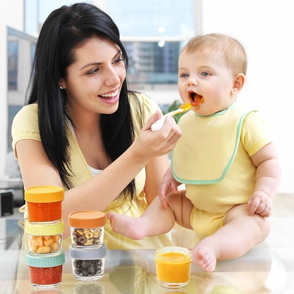 6pcs Glass Baby Food Jar Reusa - Baby Food In Jars incelemesi ve fiyatı