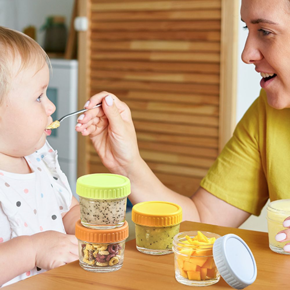 6pcs Multipurpose Glass Baby F - Baby Food Glass Containers incelemesi ve fiyatı