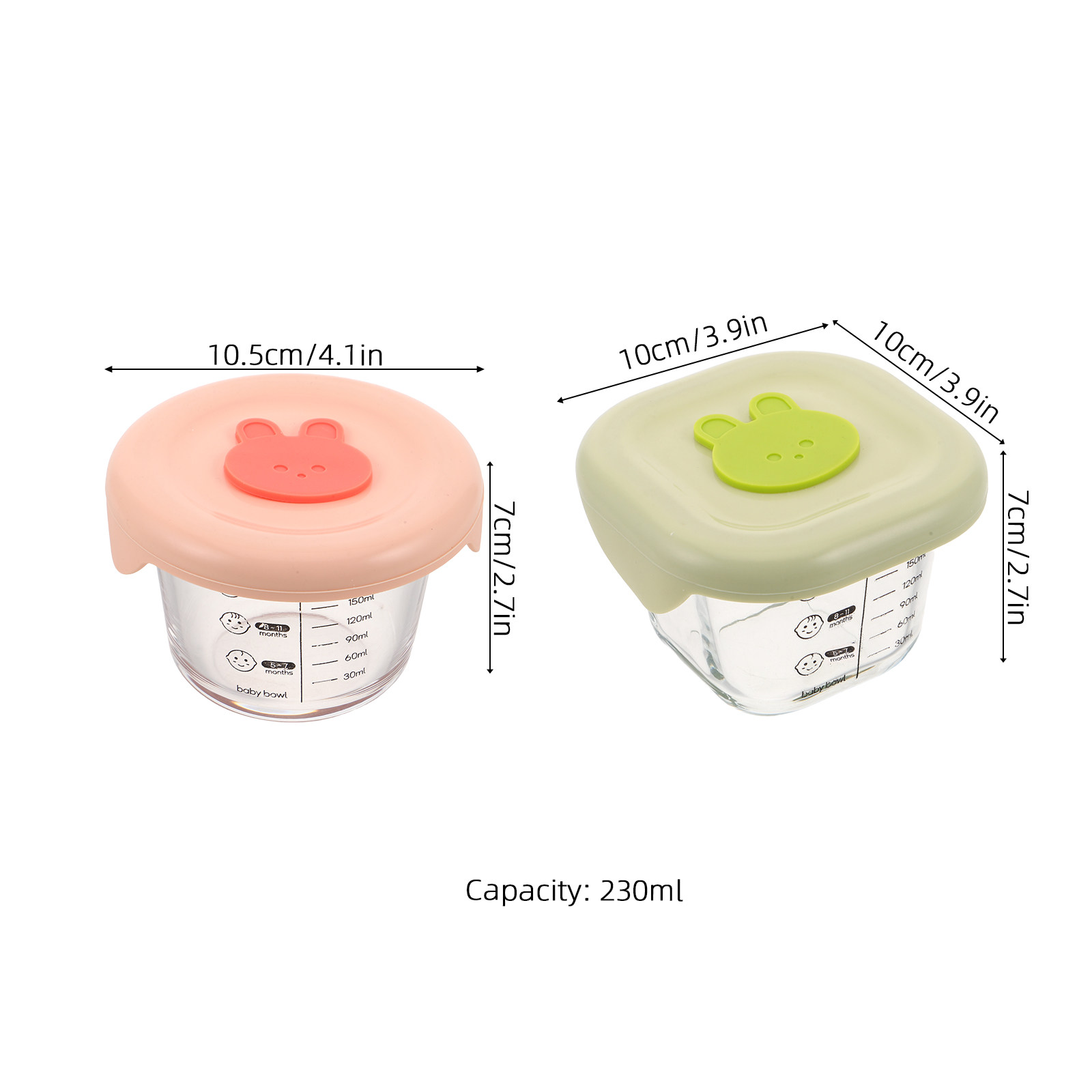 2Pcs Reusable Baby Food Storag - Baby Food Glass Containers incelemesi ve fiyatı