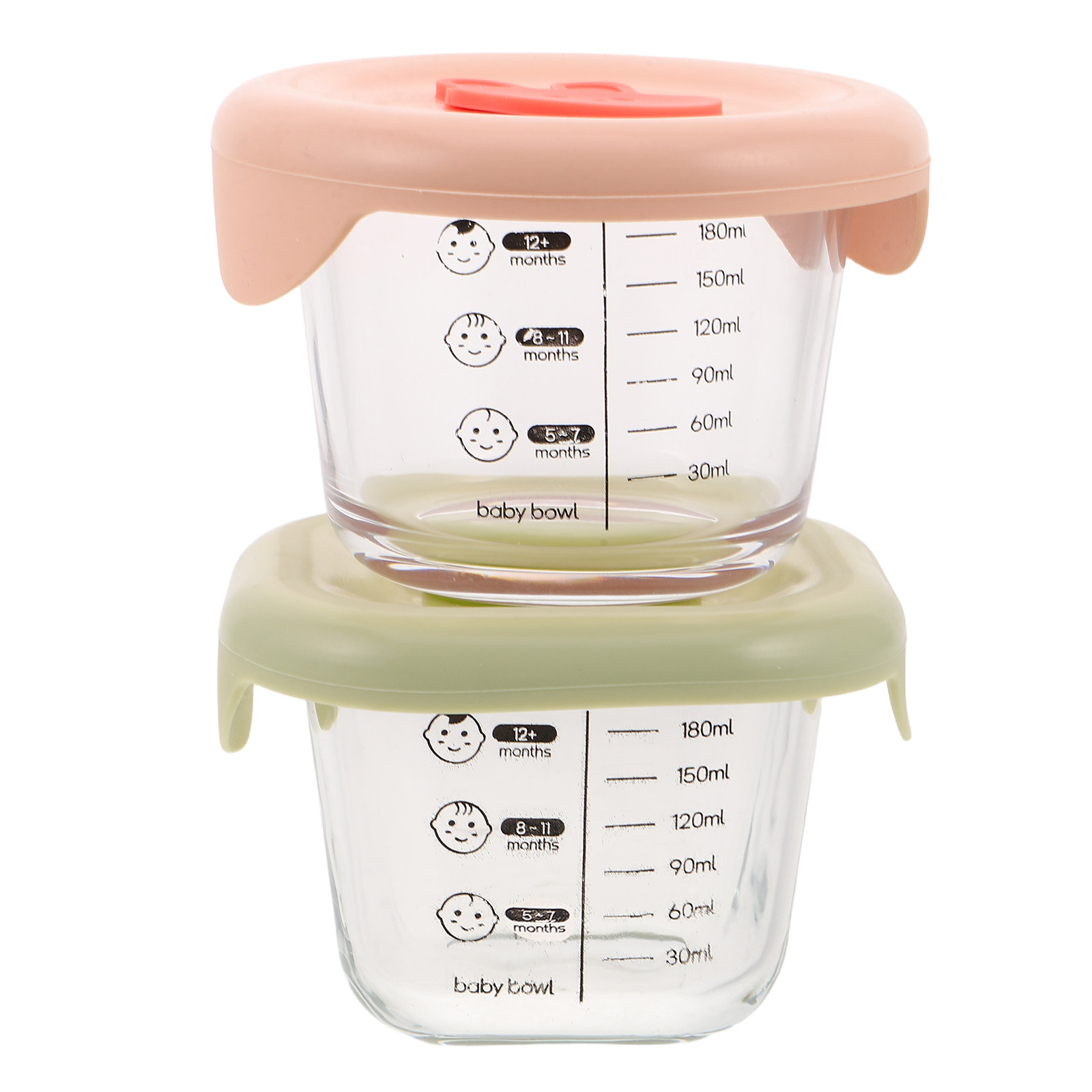 2Pcs Baby Food Storage Contain - Baby Food Glass Containers incelemesi ve fiyatı