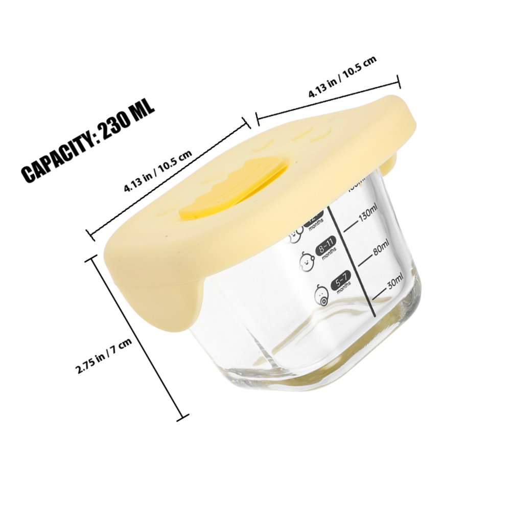 2Pcs Baby Food Storage Contain - Baby Food Glass Containers incelemesi ve fiyatı
