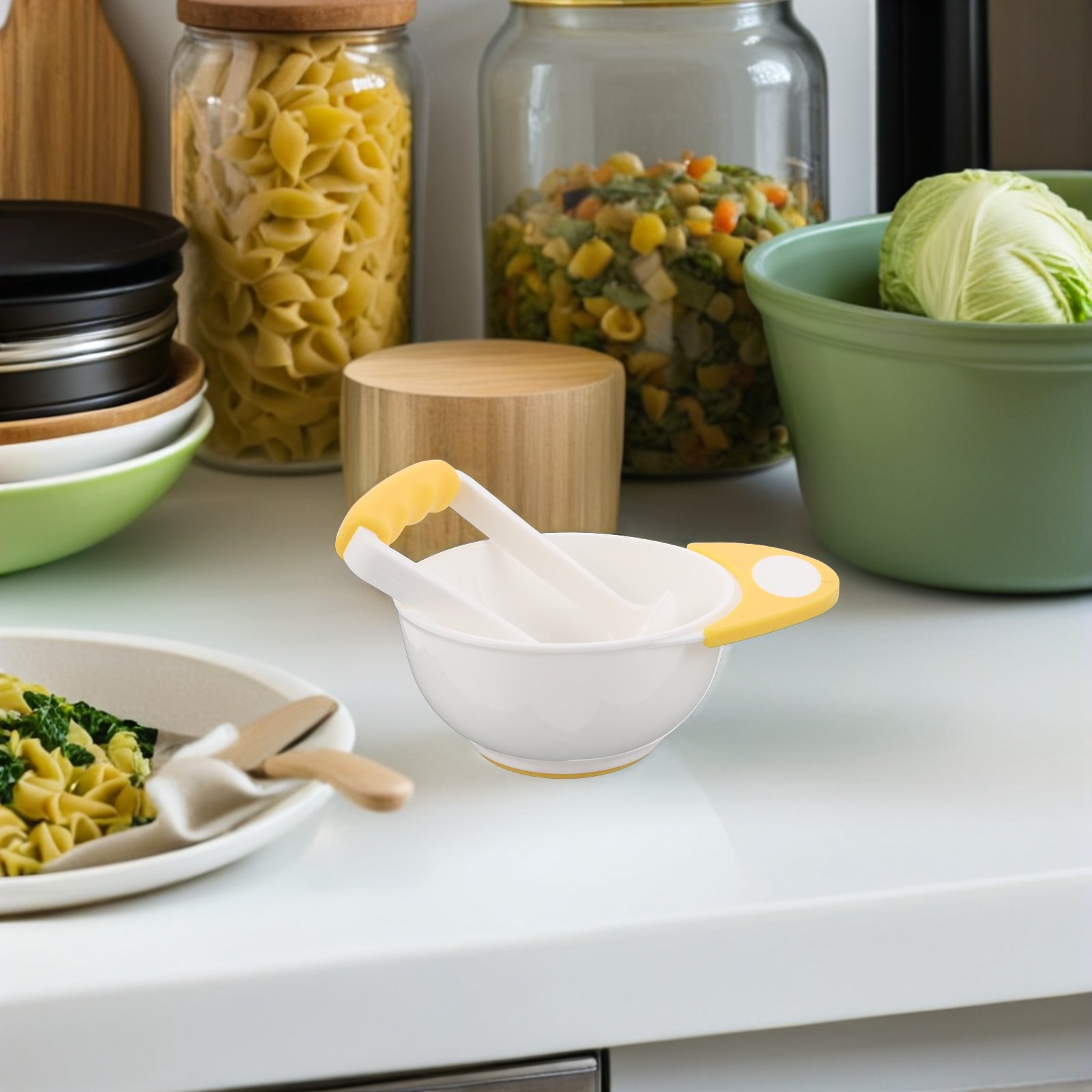 1Set Baby Food Masher Bowl Por - Baby Food For Travelling incelemesi ve fiyatı