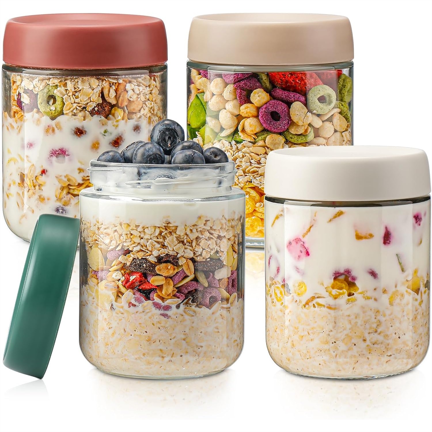Glass Overnight Oats Container - Baby Food In Jars incelemesi ve fiyatı