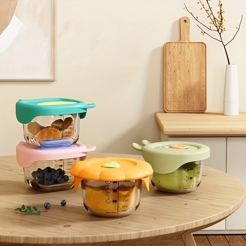 120/180ml Glass Baby Food Cont - Baby Food Glass Containers incelemesi ve fiyatı