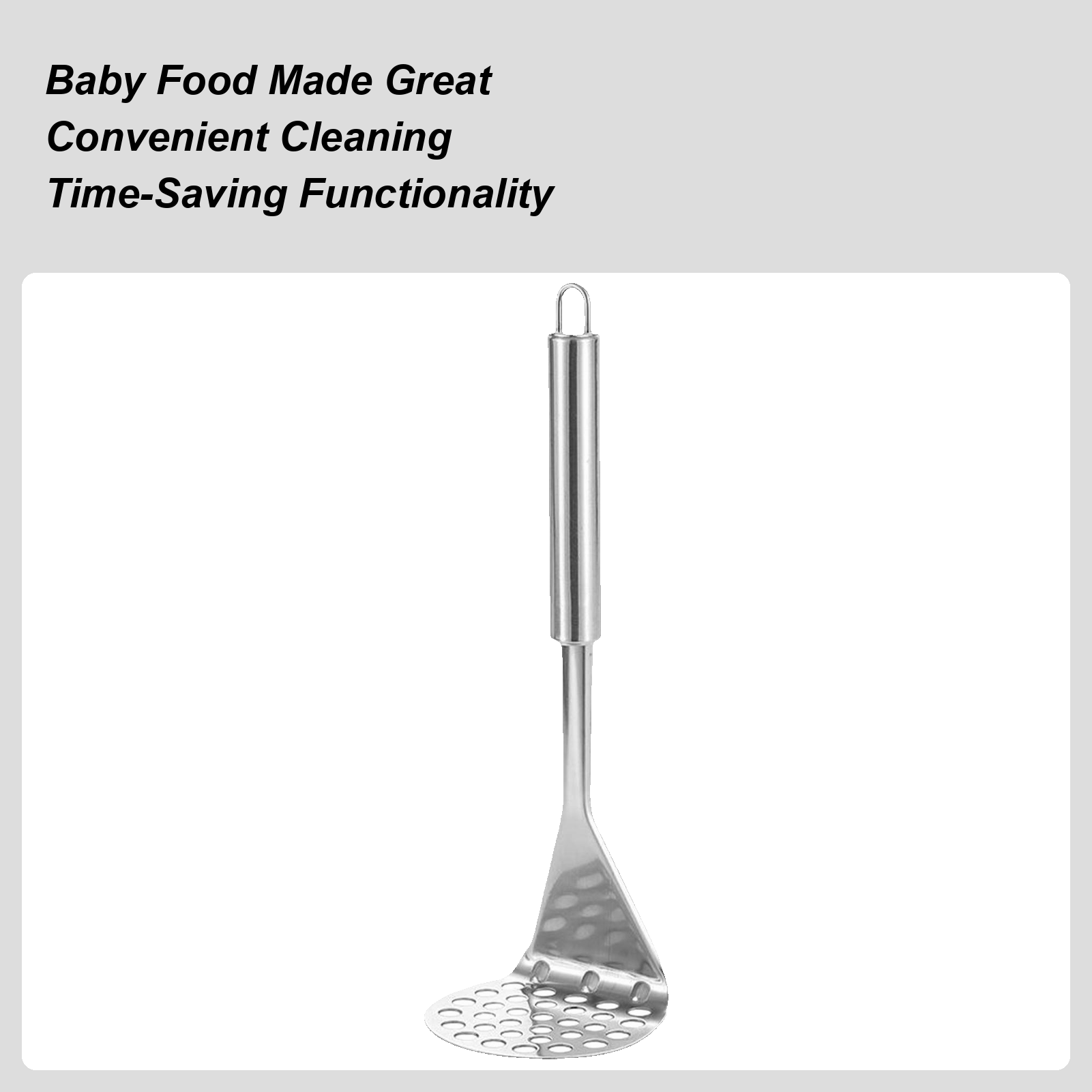Metal Potato Masher Avocado Sm - Veggie Baby Food incelemesi ve fiyatı