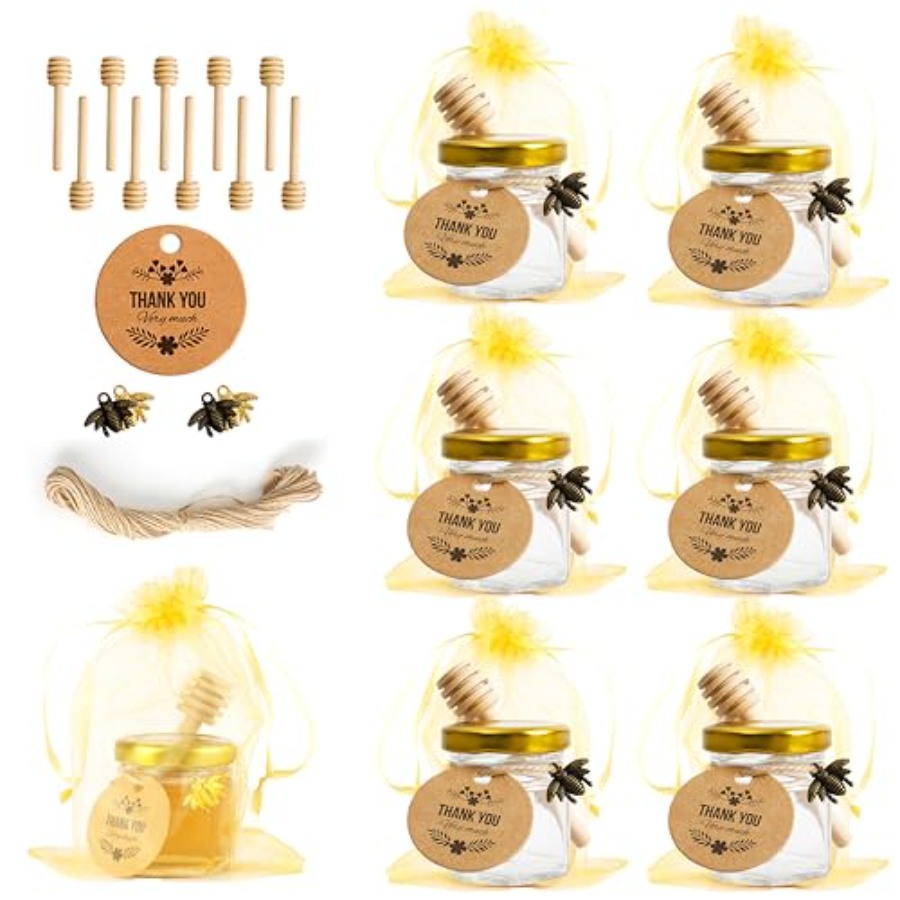 1.5oz 6Pack Mini Glass Hexagon - Baby Food Jars Glass incelemesi ve fiyatı
