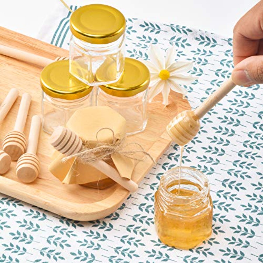 1.5oz 6Pack Mini Glass Hexagon - Baby Food Jars Glass incelemesi ve fiyatı