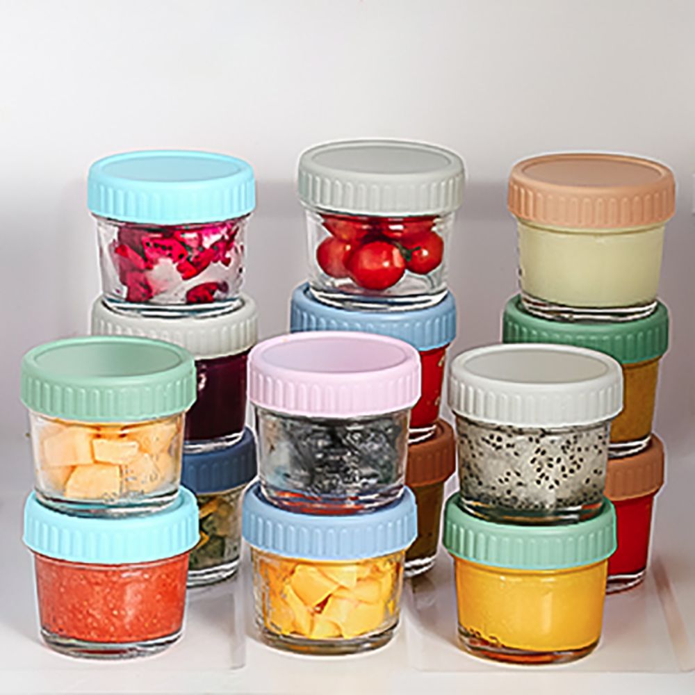 6pcs Mason Jar Glass Baby Food - Baby Food Jars Glass incelemesi ve fiyatı