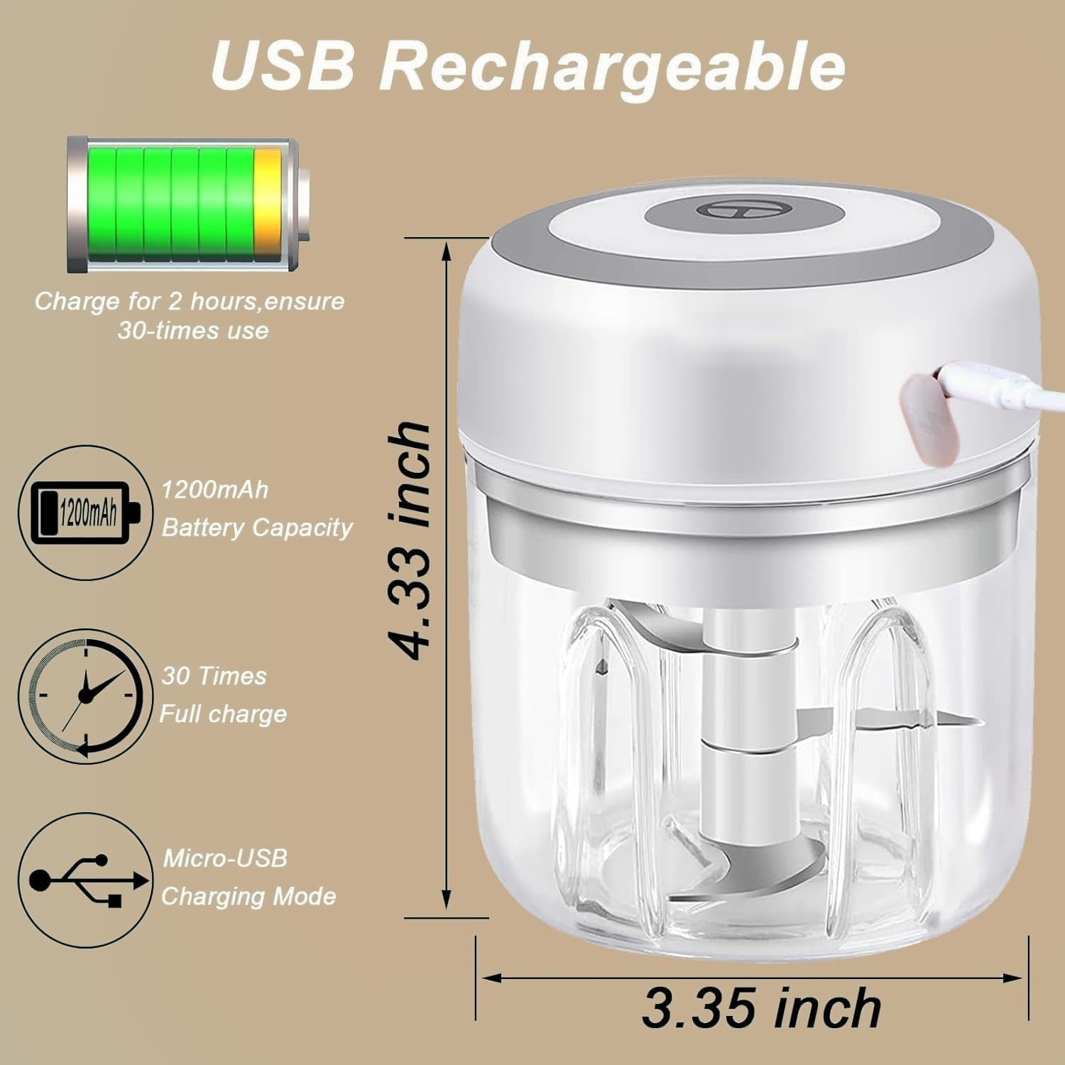 Mini Electric Food Processor 2 - Veggie Baby Food incelemesi ve fiyatı