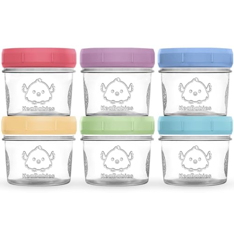 KeaBabies 6pk 4oz Glass Baby F - Baby Food Jars Glass incelemesi ve fiyatı