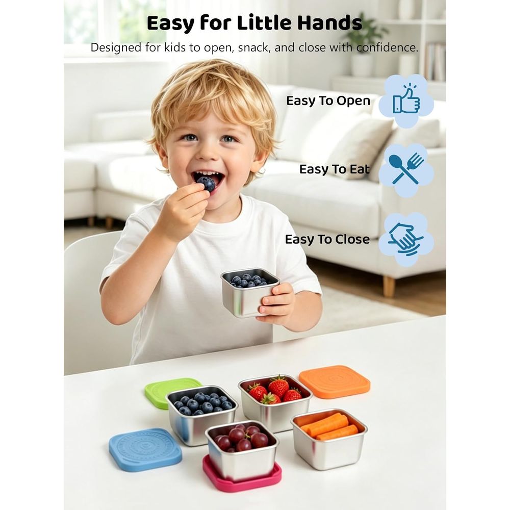 6 Pack 6oz Stainless Steel Tod - Snack Container Travel incelemesi ve fiyatı
