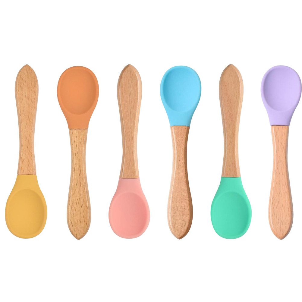 6Pcs Baby Training Spoons Sili - Baby Food Little Spoon incelemesi ve fiyatı