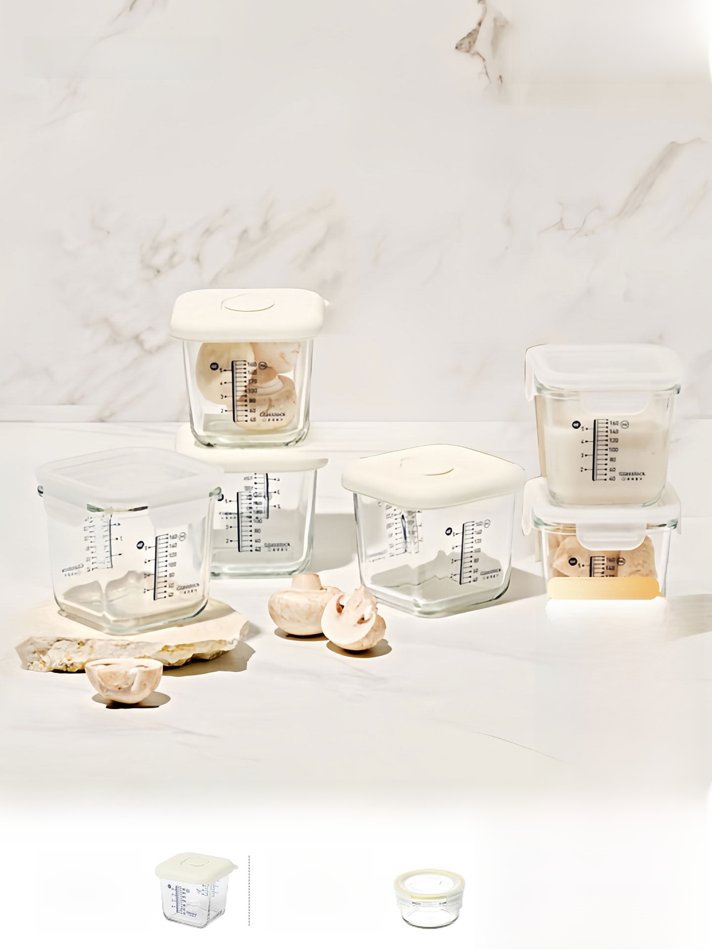 Small Capaci Glasslo Glass Foo - Baby Food Glass Containers incelemesi ve fiyatı