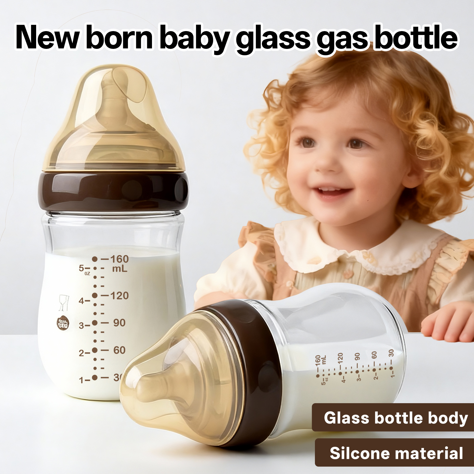 Glass Baby Bottle Wide Neck An - Baby Food Glass Containers incelemesi ve fiyatı